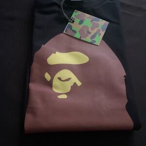 Bape Black and Brown Short Sleeve Tee